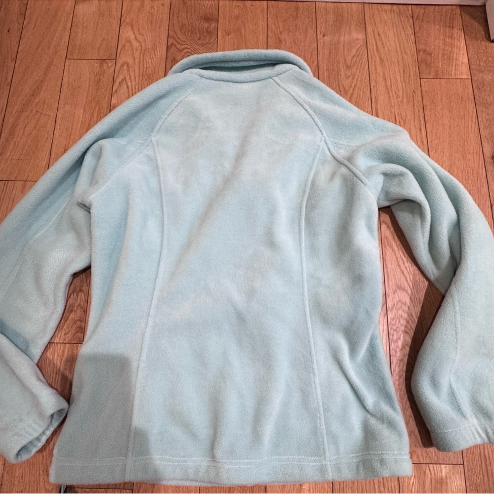 Columbia Women's Pale Blue Full-Zip Teddy Fleece Jacket - Picture 10 of 16